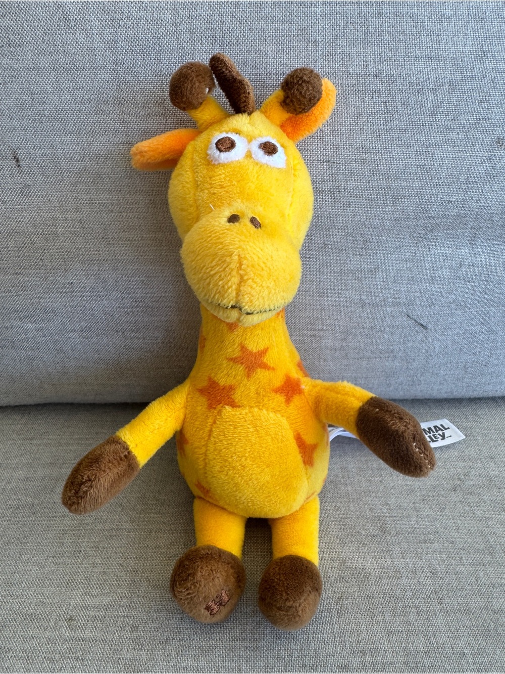 Toys R Us Geoffrey Yellow Star Giraffe Plush Toy - Soft Stuffed Animal for Kids
